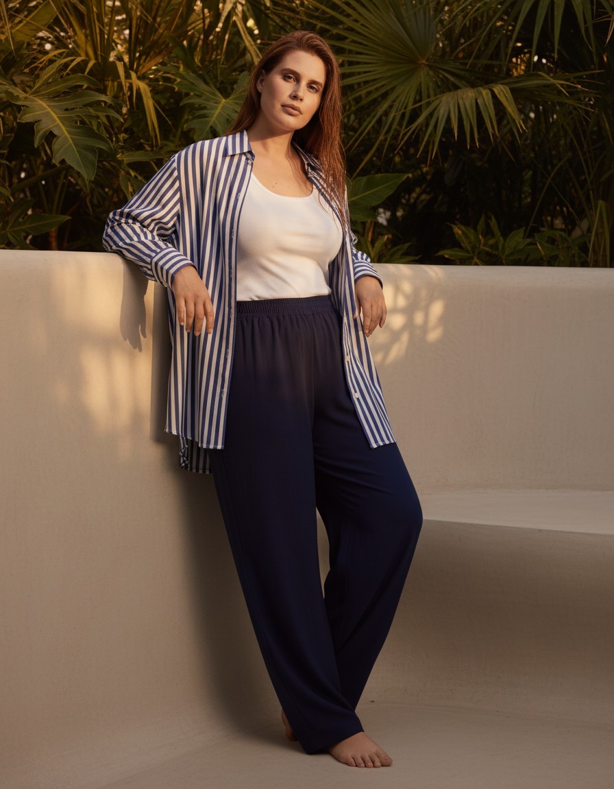 Блузка (рубашка) Тропический рай-2 - 11