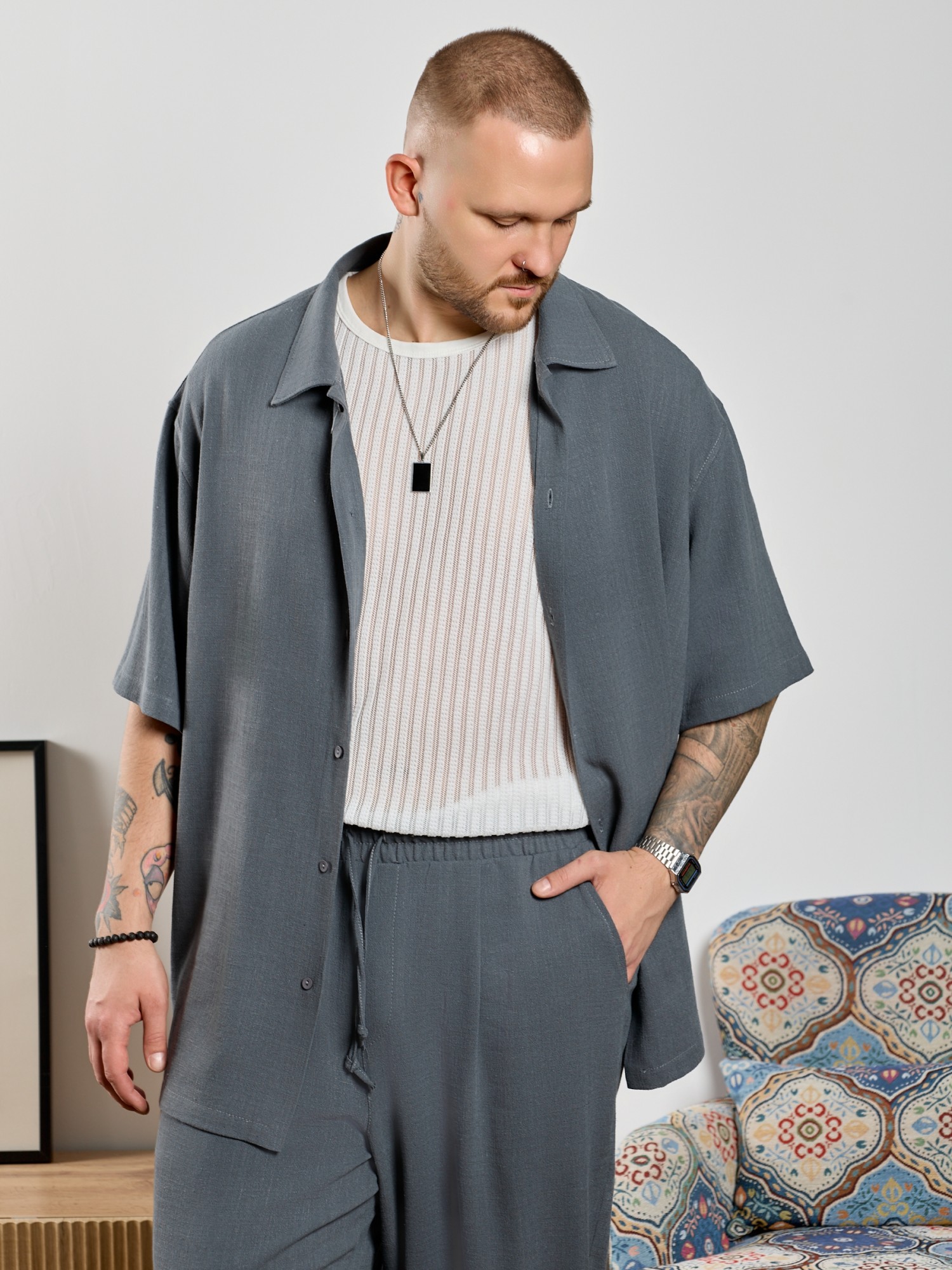 Рубашка мужская Линкольн-1 - 2 Рубашка мужская Линкольн-1 - 2