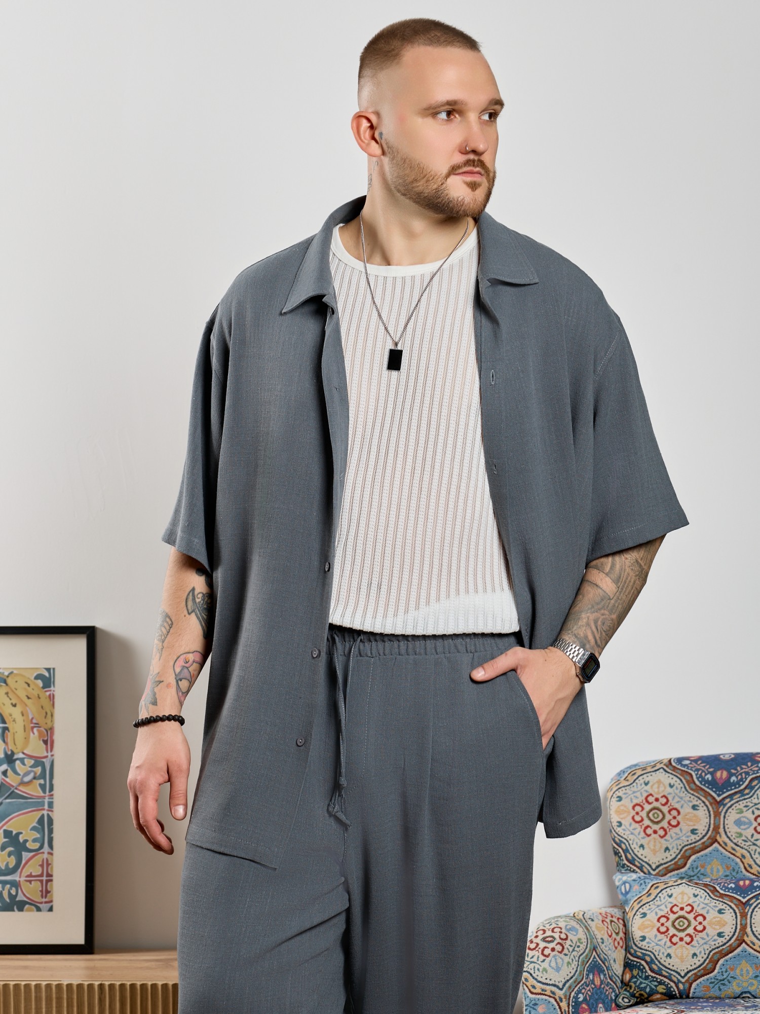 Рубашка мужская Линкольн-1 - 3 Рубашка мужская Линкольн-1 - 3