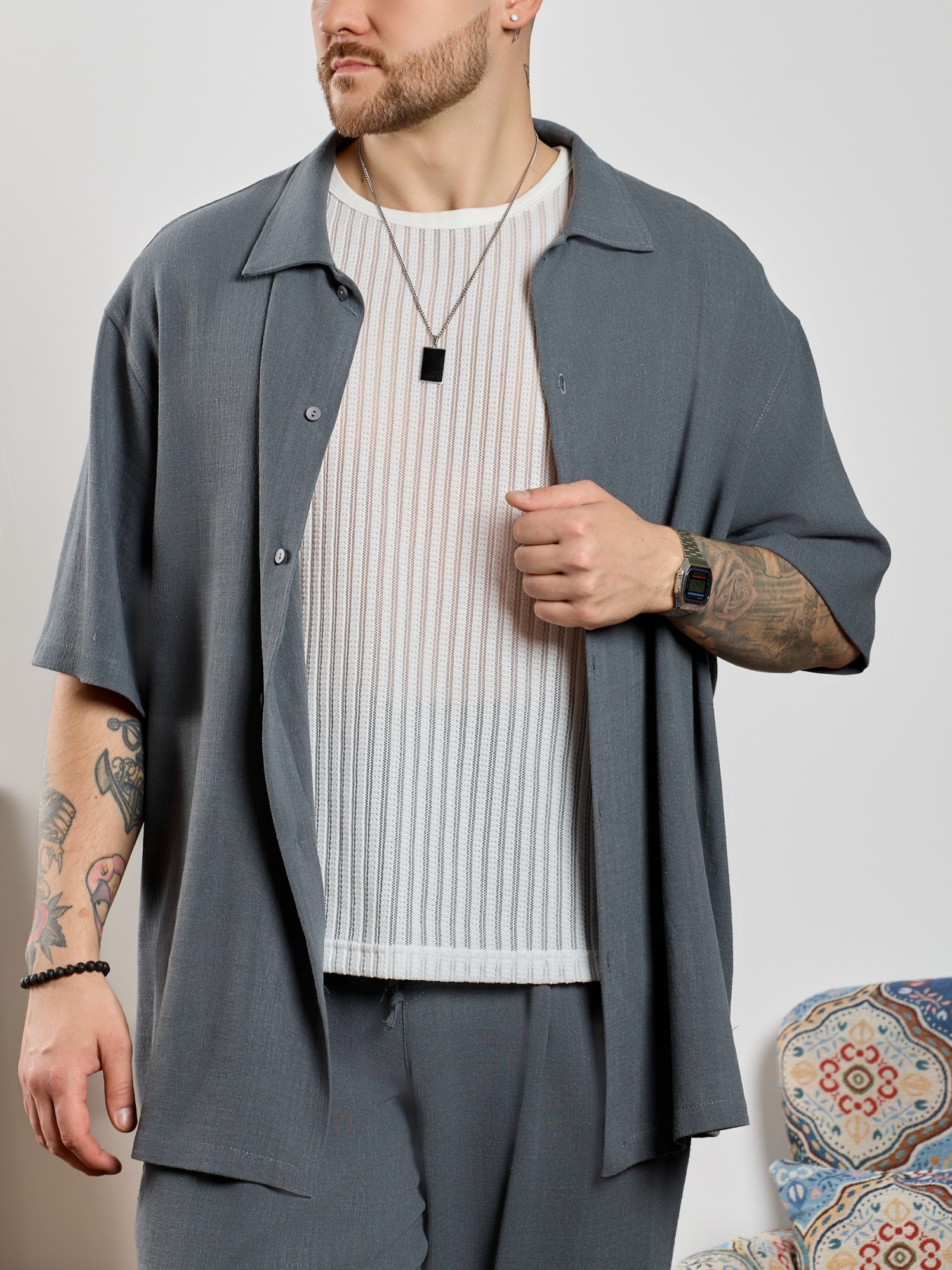 Рубашка мужская Линкольн-1 - 7 Рубашка мужская Линкольн-1 - 7